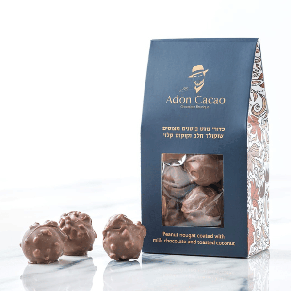 כדורי נוגט בוטנים וקוקוס קלוי